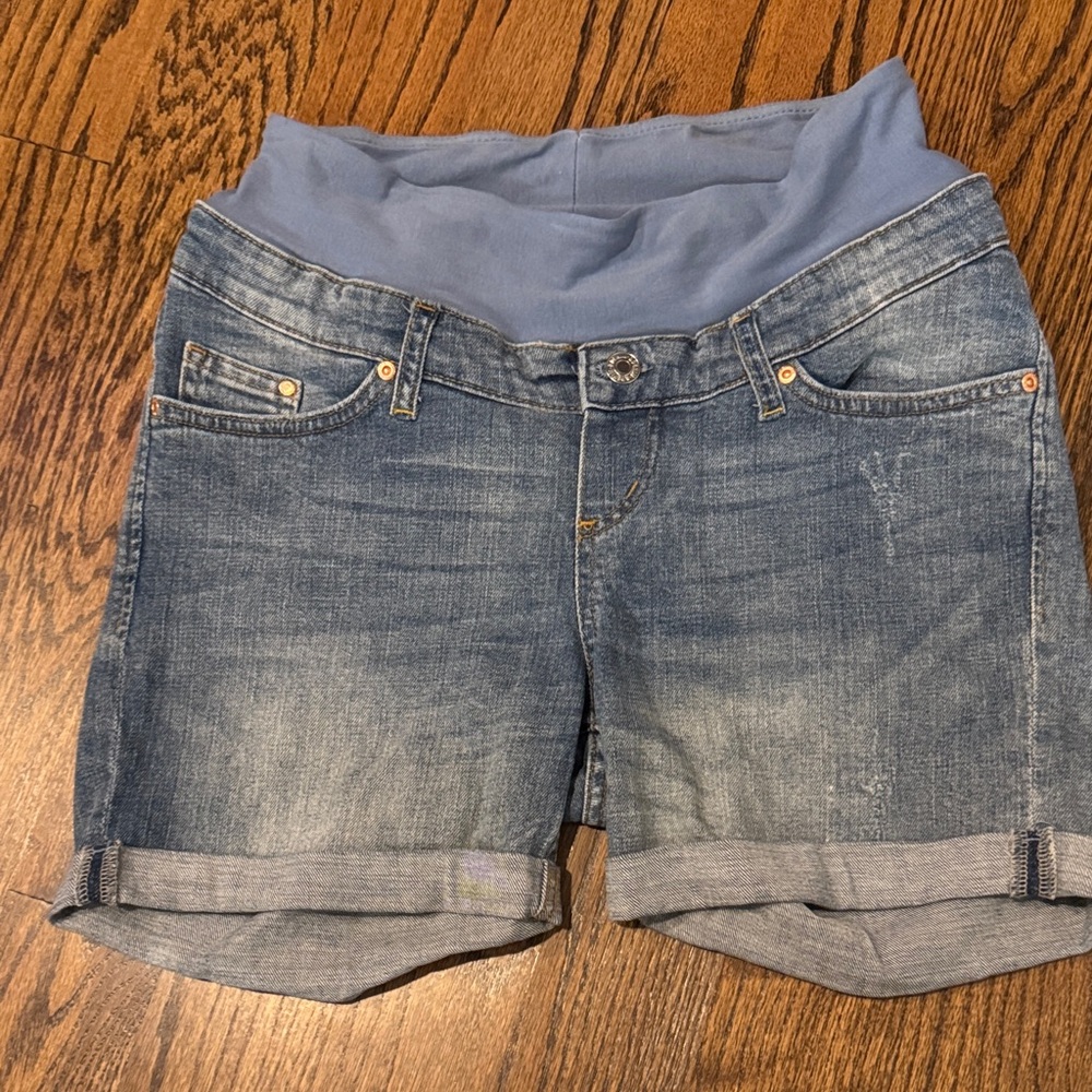 LIKE NEW H&M maternity EUR size 36 Denim Blue Women's Shorts